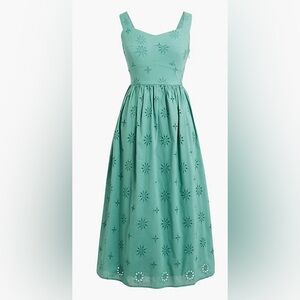 NWT JCrew Factory Eyelet midi dress